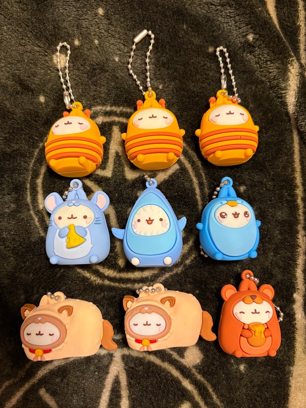 Molang Pajanimals Charm Pet Keychain